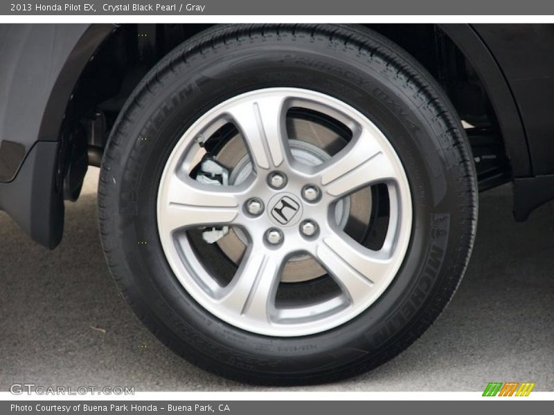 Crystal Black Pearl / Gray 2013 Honda Pilot EX