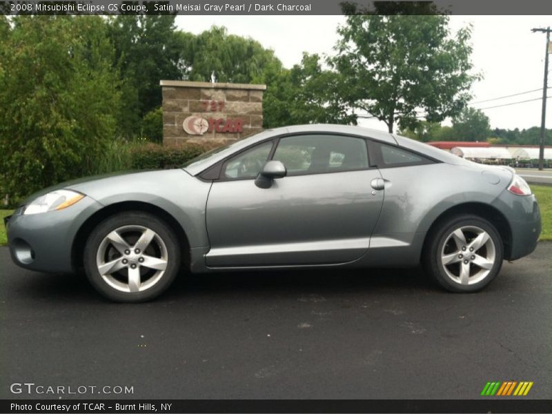 Satin Meisai Gray Pearl / Dark Charcoal 2008 Mitsubishi Eclipse GS Coupe