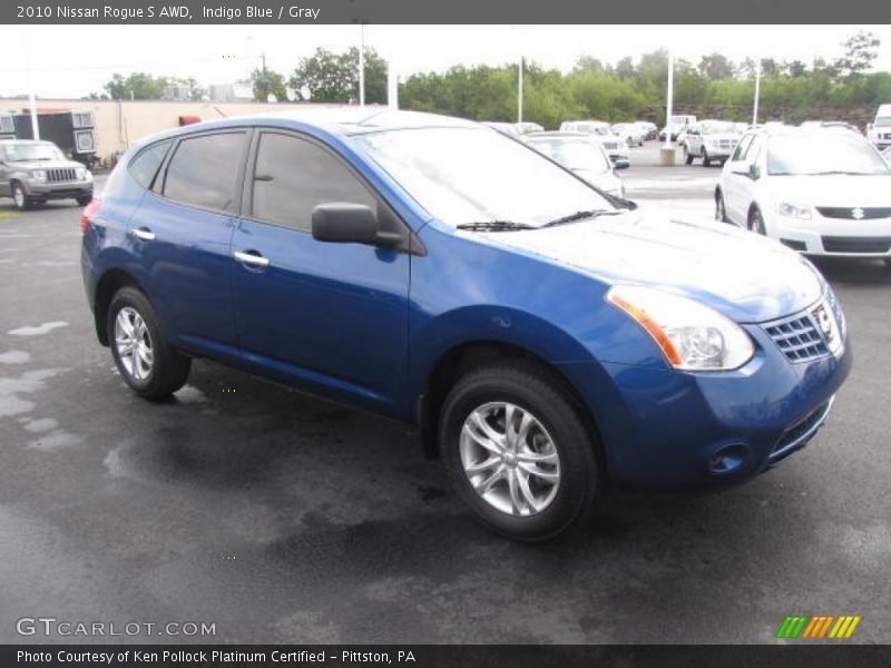 Indigo Blue / Gray 2010 Nissan Rogue S AWD