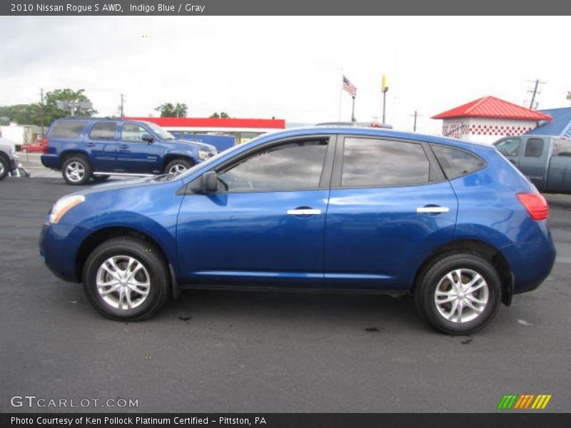 Indigo Blue / Gray 2010 Nissan Rogue S AWD