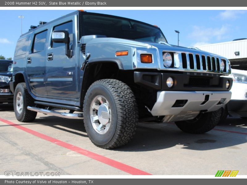 Slate Blue Metallic / Ebony Black 2008 Hummer H2 SUV