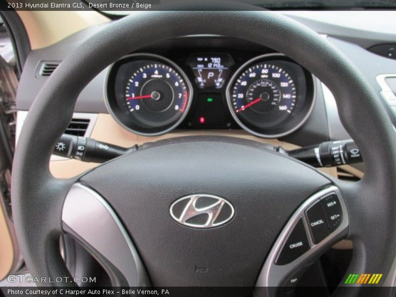 Desert Bronze / Beige 2013 Hyundai Elantra GLS