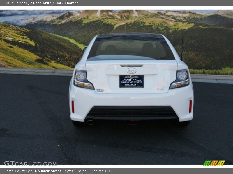 Super White / Dark Charcoal 2014 Scion tC