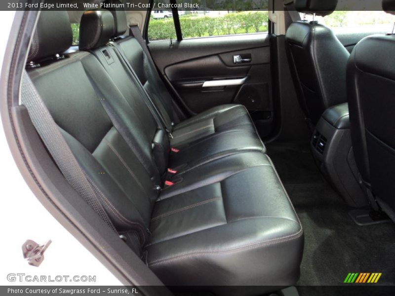 White Platinum Tri-Coat / Charcoal Black 2013 Ford Edge Limited