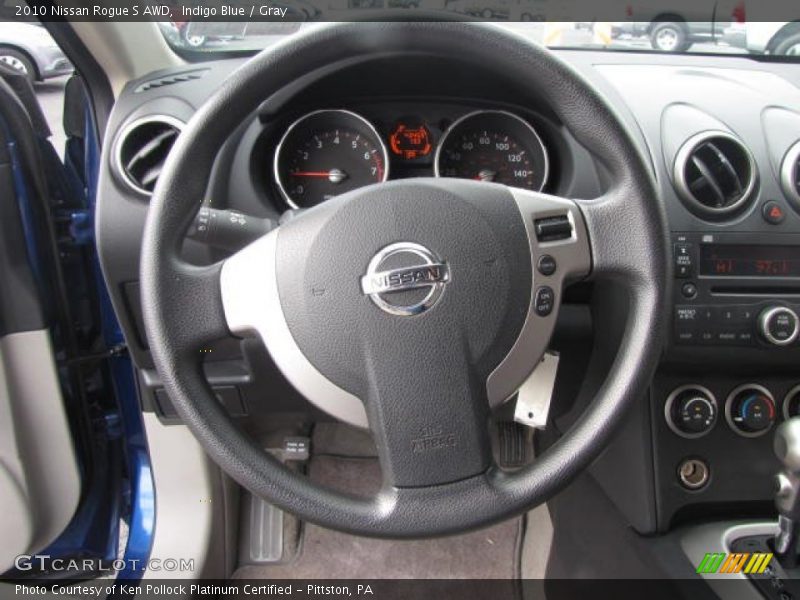 Indigo Blue / Gray 2010 Nissan Rogue S AWD