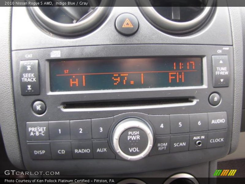 Indigo Blue / Gray 2010 Nissan Rogue S AWD