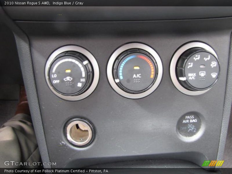 Indigo Blue / Gray 2010 Nissan Rogue S AWD
