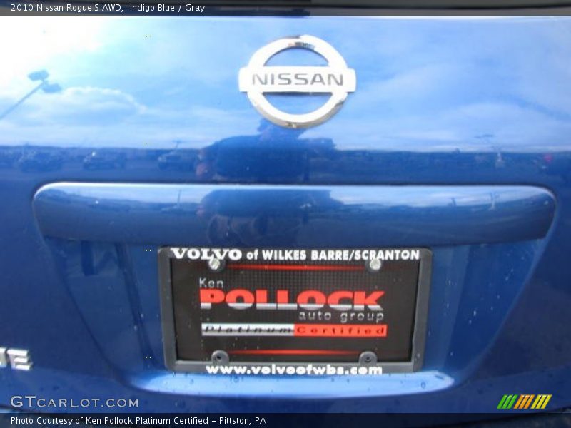 Indigo Blue / Gray 2010 Nissan Rogue S AWD