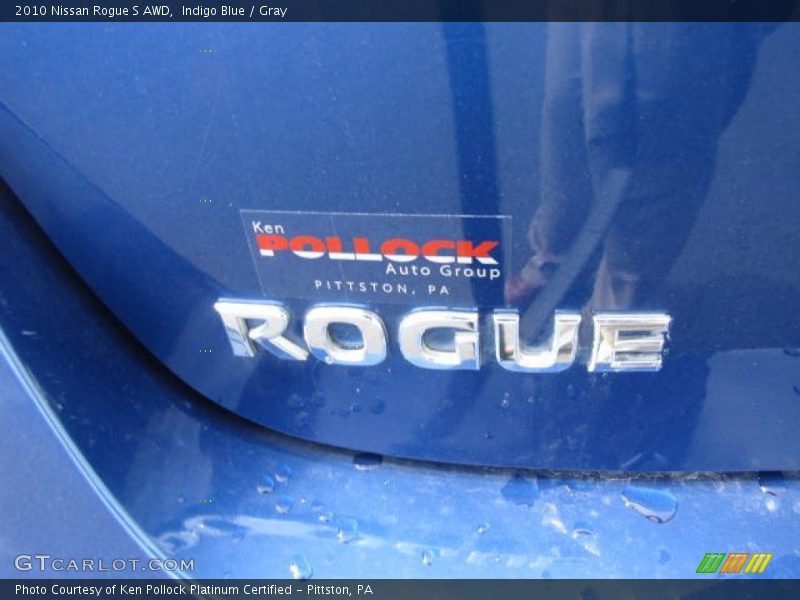 Indigo Blue / Gray 2010 Nissan Rogue S AWD
