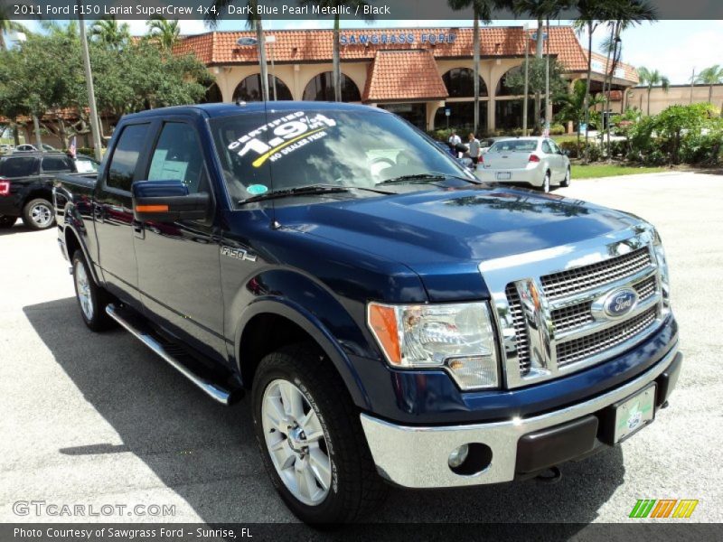 Dark Blue Pearl Metallic / Black 2011 Ford F150 Lariat SuperCrew 4x4