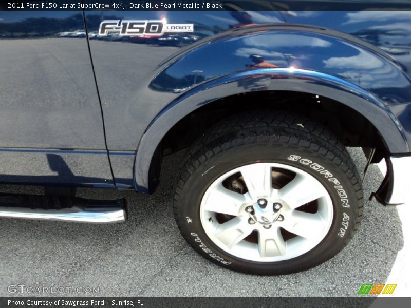 Dark Blue Pearl Metallic / Black 2011 Ford F150 Lariat SuperCrew 4x4