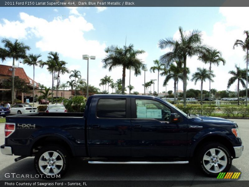 Dark Blue Pearl Metallic / Black 2011 Ford F150 Lariat SuperCrew 4x4