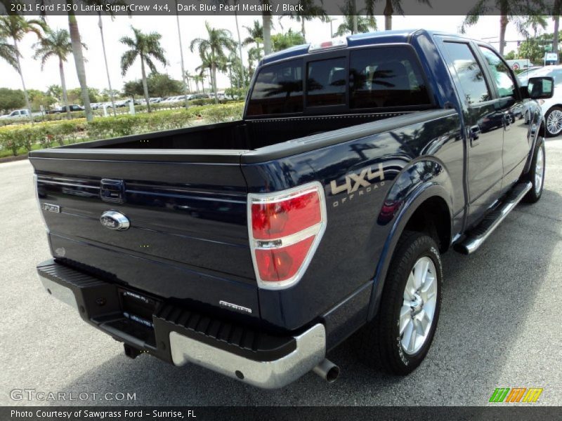 Dark Blue Pearl Metallic / Black 2011 Ford F150 Lariat SuperCrew 4x4