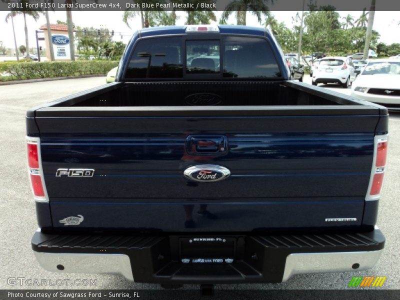 Dark Blue Pearl Metallic / Black 2011 Ford F150 Lariat SuperCrew 4x4