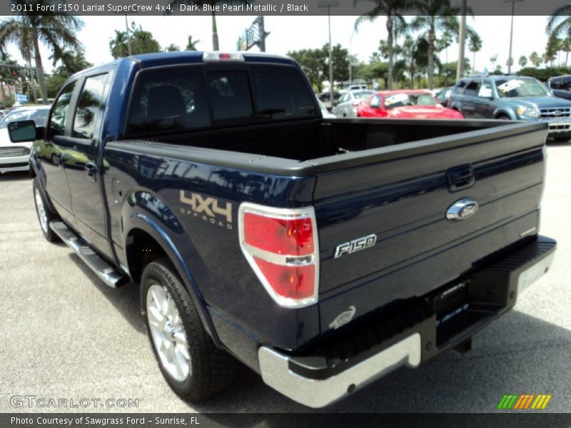 Dark Blue Pearl Metallic / Black 2011 Ford F150 Lariat SuperCrew 4x4