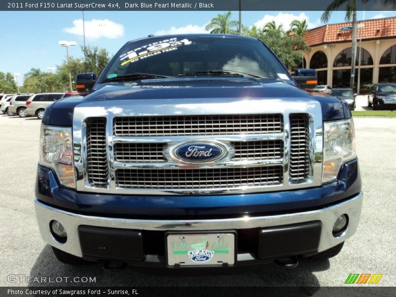 Dark Blue Pearl Metallic / Black 2011 Ford F150 Lariat SuperCrew 4x4