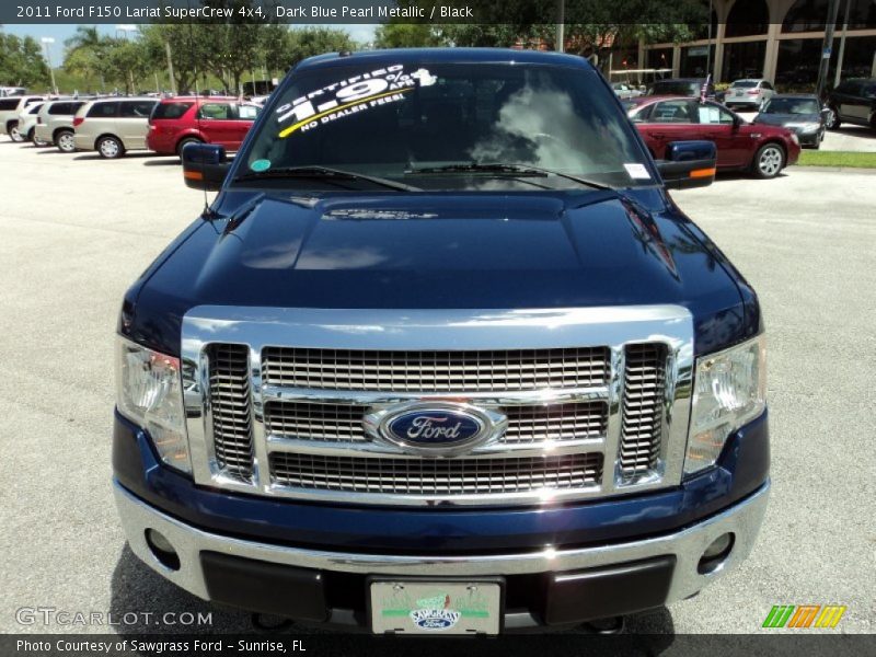 Dark Blue Pearl Metallic / Black 2011 Ford F150 Lariat SuperCrew 4x4