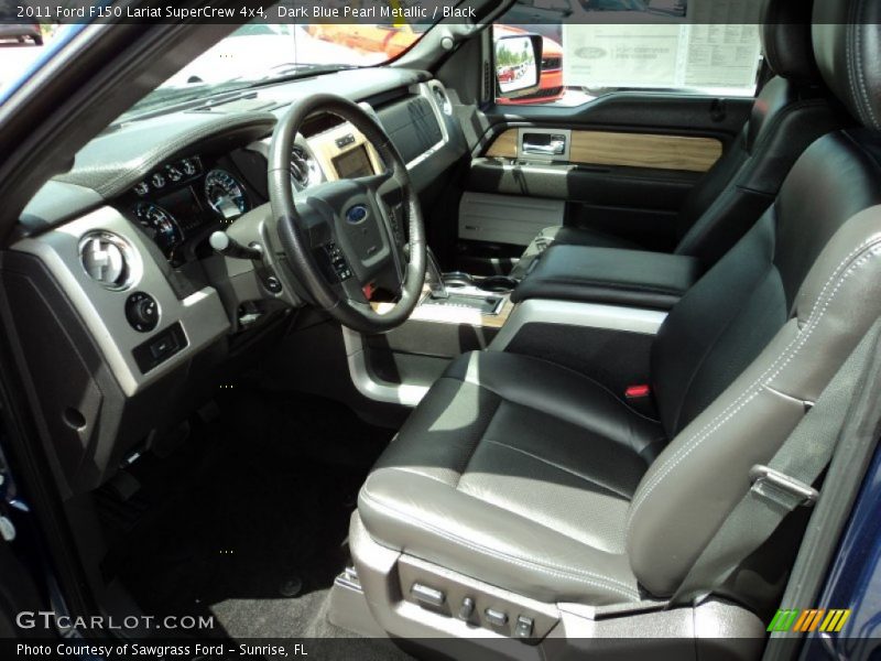 Dark Blue Pearl Metallic / Black 2011 Ford F150 Lariat SuperCrew 4x4