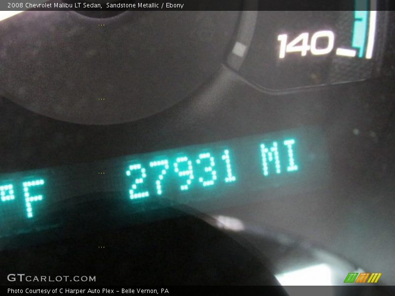 Sandstone Metallic / Ebony 2008 Chevrolet Malibu LT Sedan