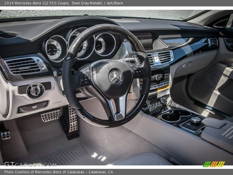 Steel Gray Metallic / Ash/Black 2014 Mercedes-Benz CLS 550 Coupe