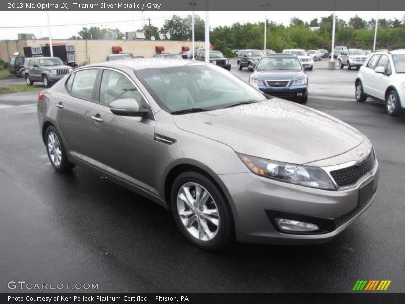 Titanium Silver Metallic / Gray 2013 Kia Optima LX