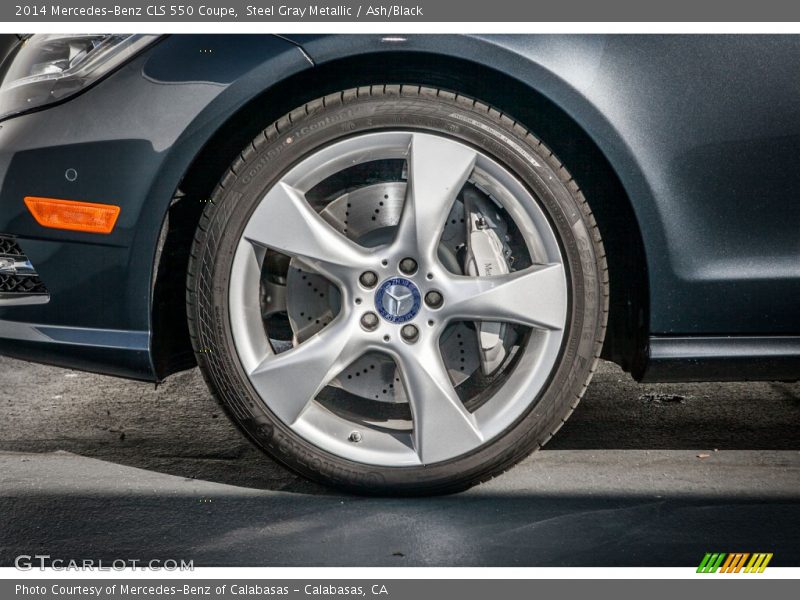 Steel Gray Metallic / Ash/Black 2014 Mercedes-Benz CLS 550 Coupe