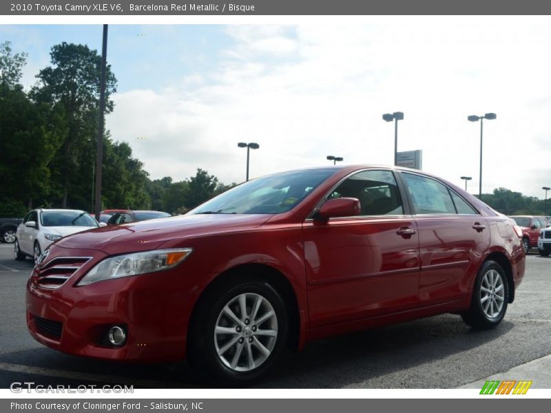Barcelona Red Metallic / Bisque 2010 Toyota Camry XLE V6