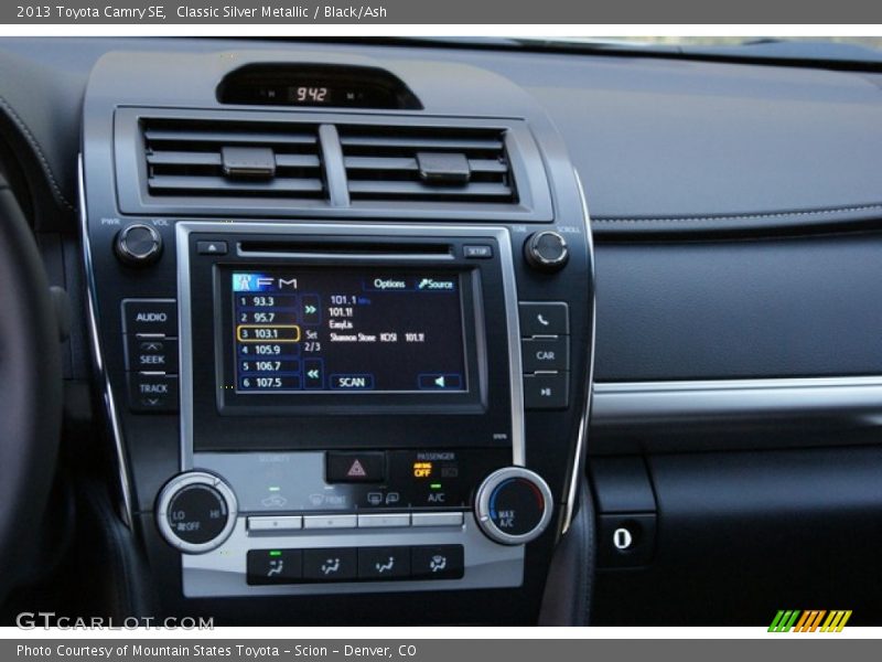 Classic Silver Metallic / Black/Ash 2013 Toyota Camry SE