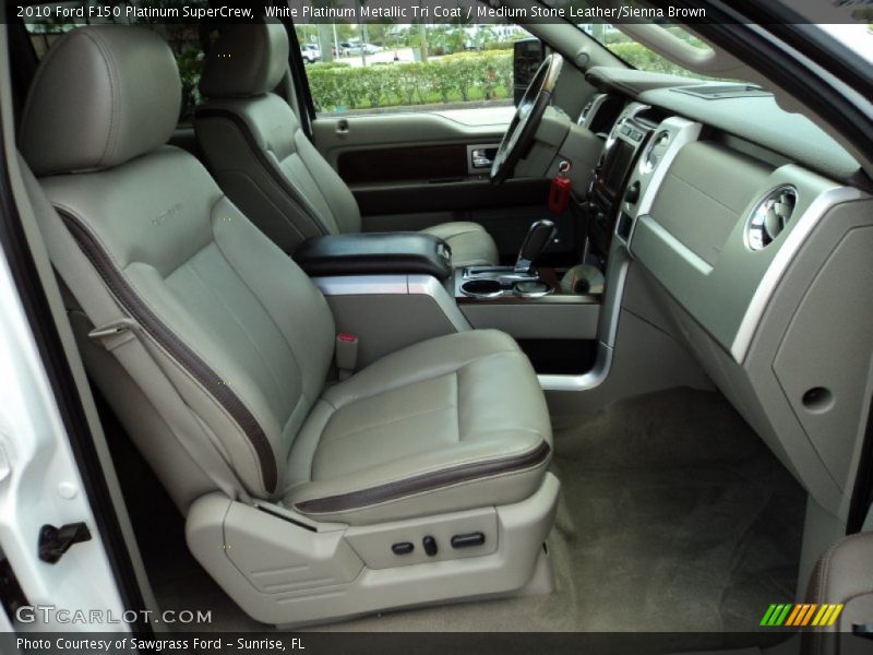 Front Seat of 2010 F150 Platinum SuperCrew