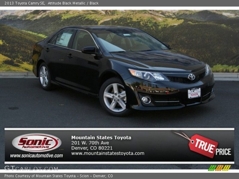 Attitude Black Metallic / Black 2013 Toyota Camry SE