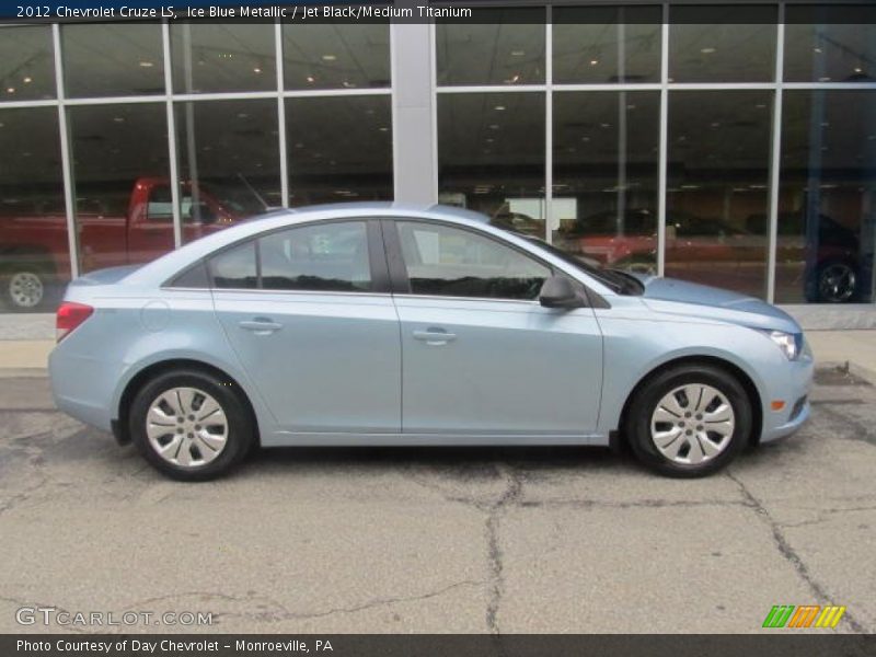 Ice Blue Metallic / Jet Black/Medium Titanium 2012 Chevrolet Cruze LS