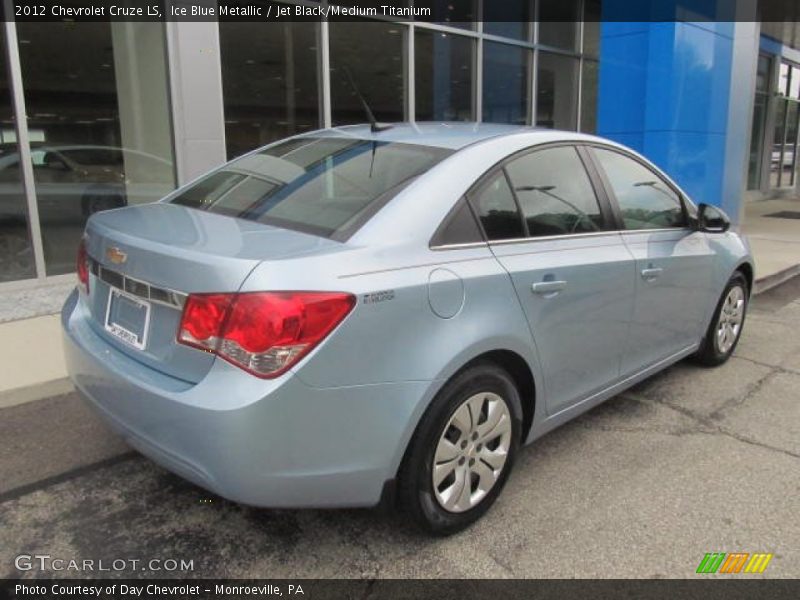 Ice Blue Metallic / Jet Black/Medium Titanium 2012 Chevrolet Cruze LS