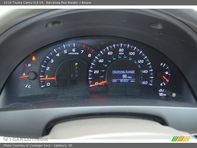 Barcelona Red Metallic / Bisque 2010 Toyota Camry XLE V6