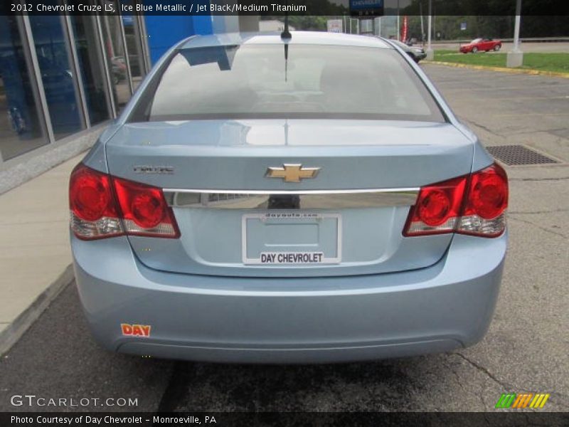 Ice Blue Metallic / Jet Black/Medium Titanium 2012 Chevrolet Cruze LS