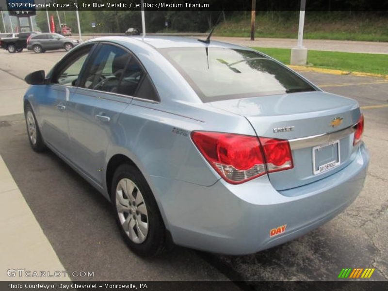 Ice Blue Metallic / Jet Black/Medium Titanium 2012 Chevrolet Cruze LS