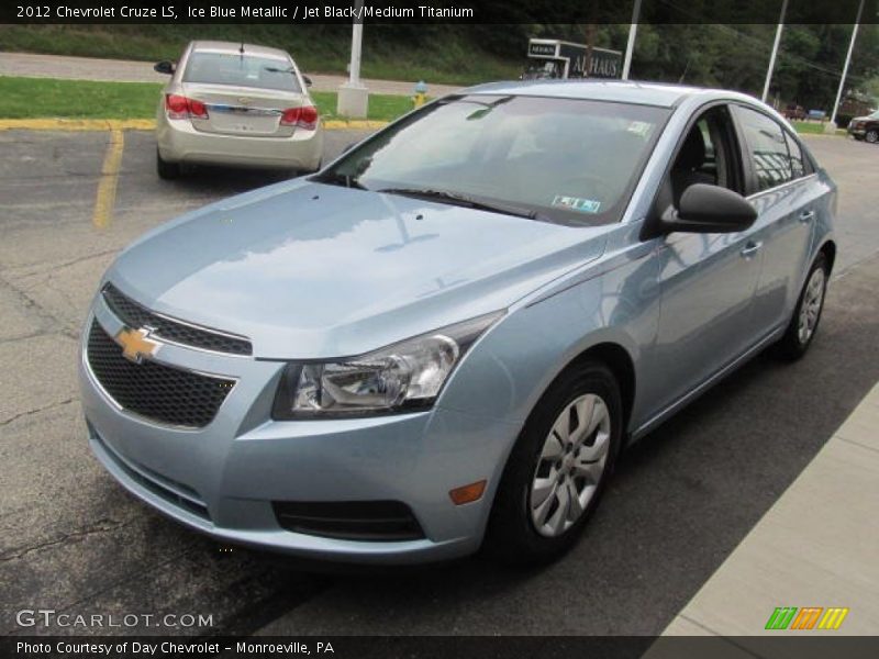 Ice Blue Metallic / Jet Black/Medium Titanium 2012 Chevrolet Cruze LS
