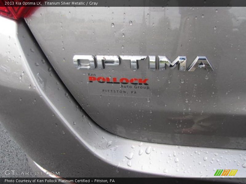 Titanium Silver Metallic / Gray 2013 Kia Optima LX