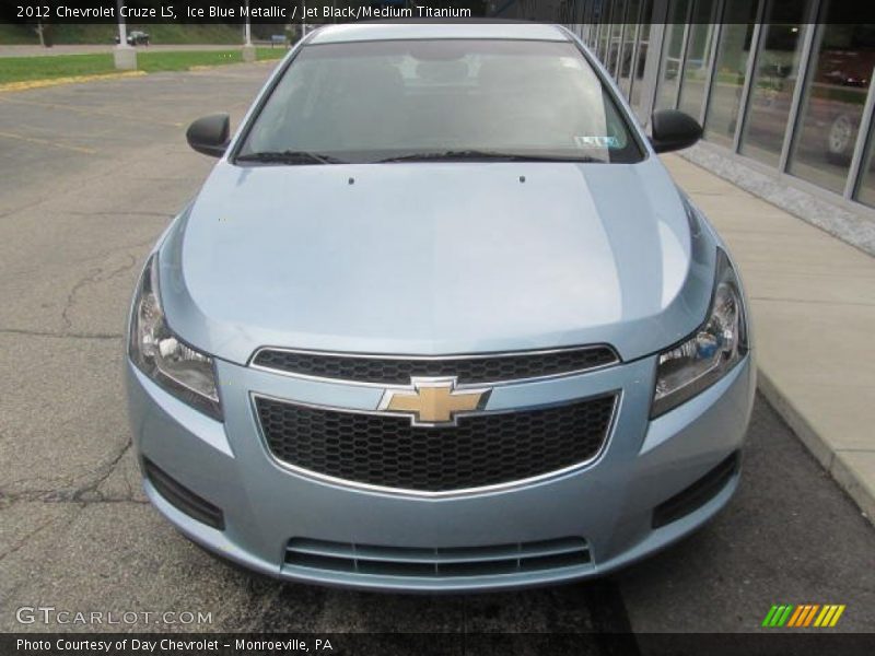 Ice Blue Metallic / Jet Black/Medium Titanium 2012 Chevrolet Cruze LS