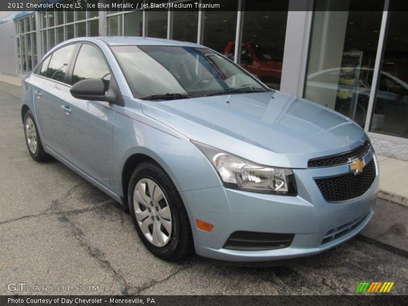 Ice Blue Metallic / Jet Black/Medium Titanium 2012 Chevrolet Cruze LS