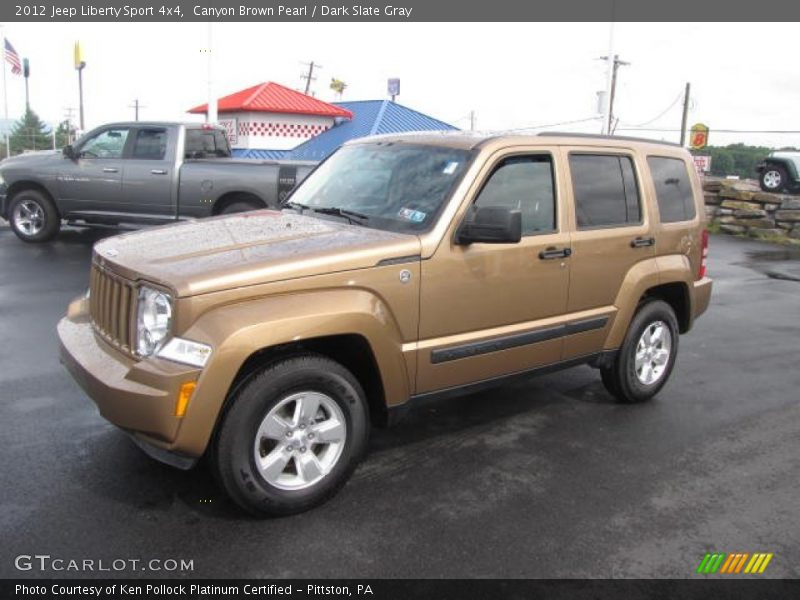 Canyon Brown Pearl / Dark Slate Gray 2012 Jeep Liberty Sport 4x4