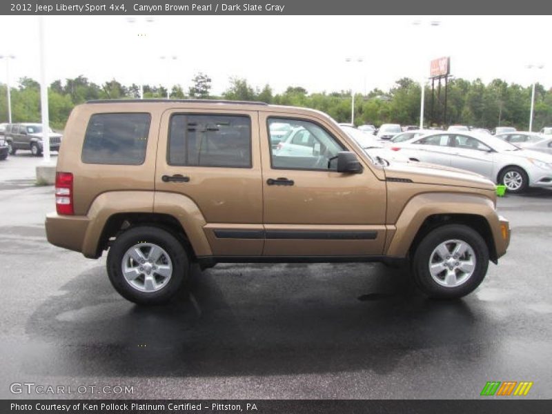 Canyon Brown Pearl / Dark Slate Gray 2012 Jeep Liberty Sport 4x4