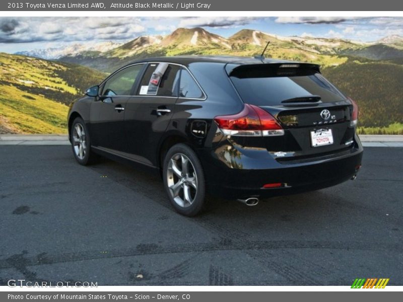 Attitude Black Metallic / Light Gray 2013 Toyota Venza Limited AWD