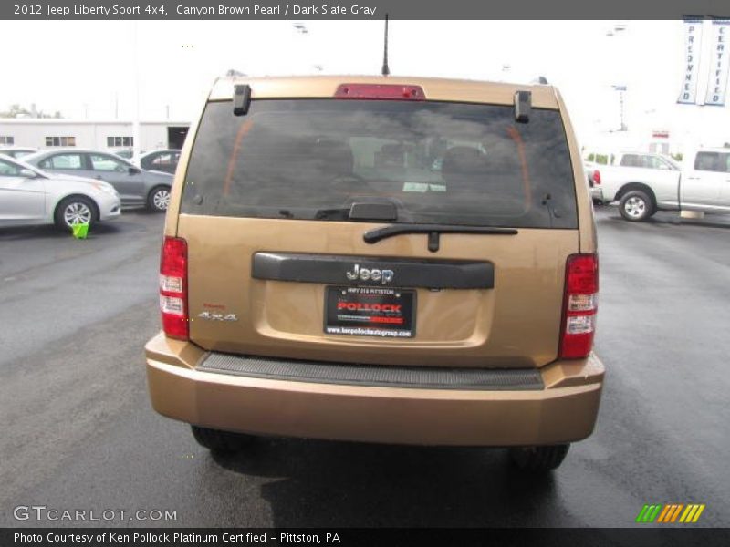 Canyon Brown Pearl / Dark Slate Gray 2012 Jeep Liberty Sport 4x4