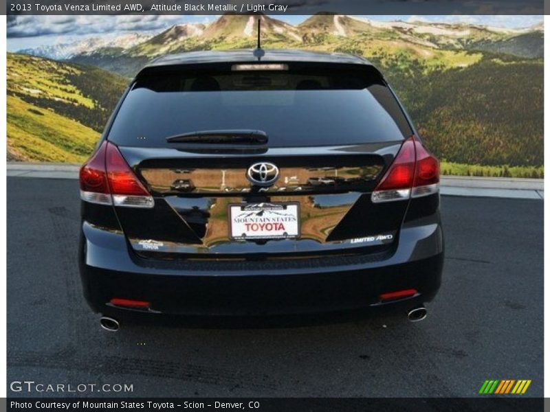 Attitude Black Metallic / Light Gray 2013 Toyota Venza Limited AWD