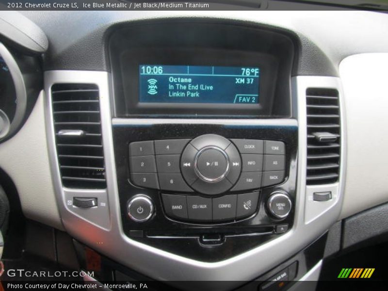 Ice Blue Metallic / Jet Black/Medium Titanium 2012 Chevrolet Cruze LS
