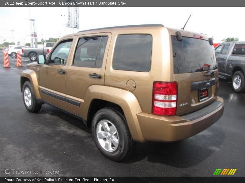 Canyon Brown Pearl / Dark Slate Gray 2012 Jeep Liberty Sport 4x4