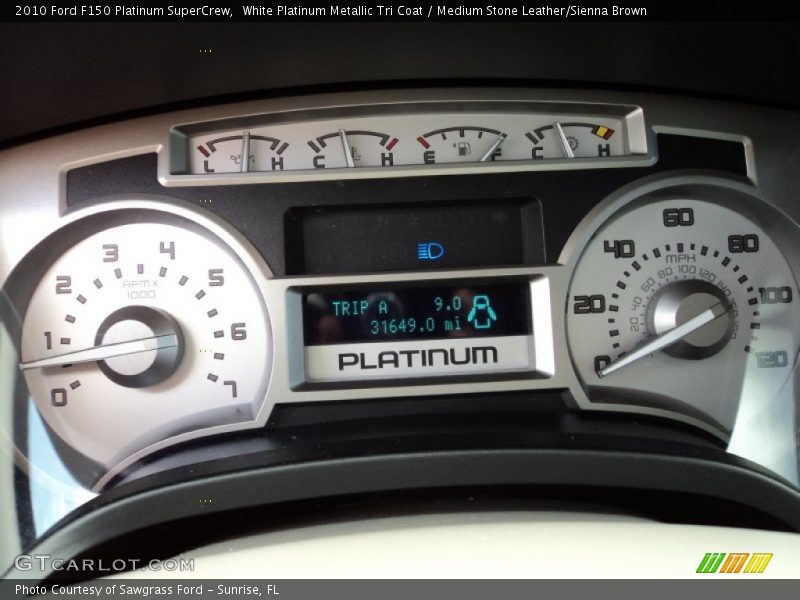  2010 F150 Platinum SuperCrew Platinum SuperCrew Gauges