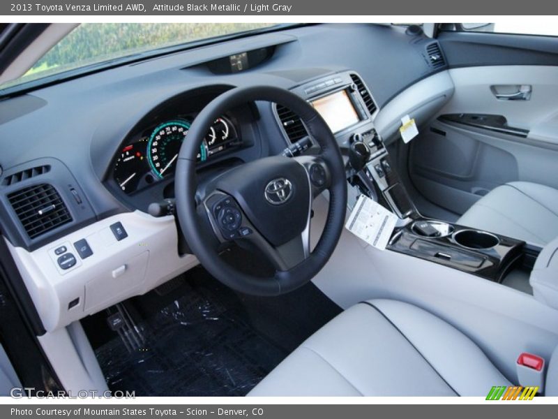 Attitude Black Metallic / Light Gray 2013 Toyota Venza Limited AWD
