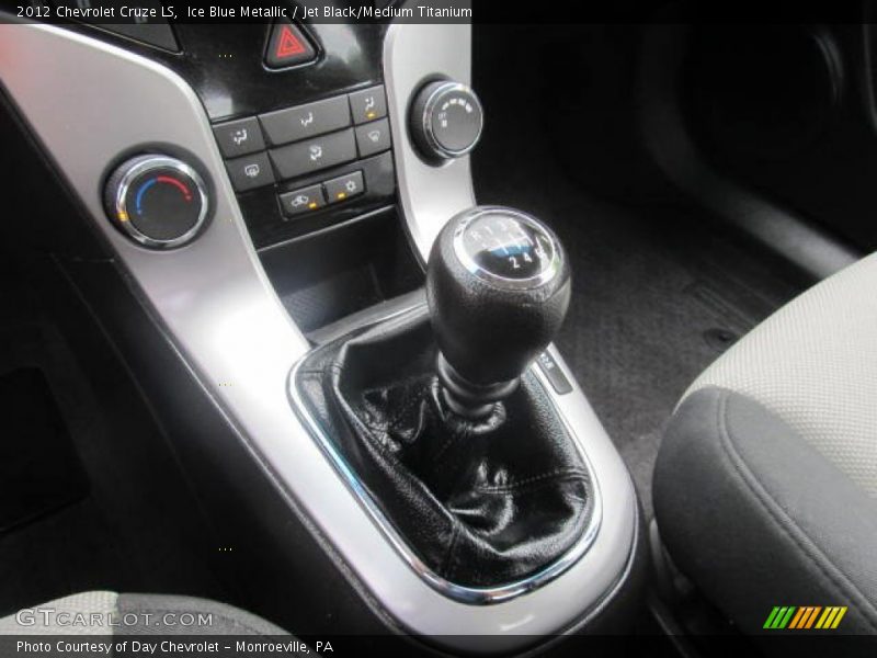 Ice Blue Metallic / Jet Black/Medium Titanium 2012 Chevrolet Cruze LS