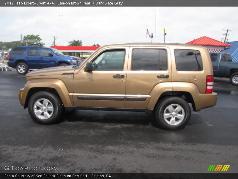 Canyon Brown Pearl / Dark Slate Gray 2012 Jeep Liberty Sport 4x4
